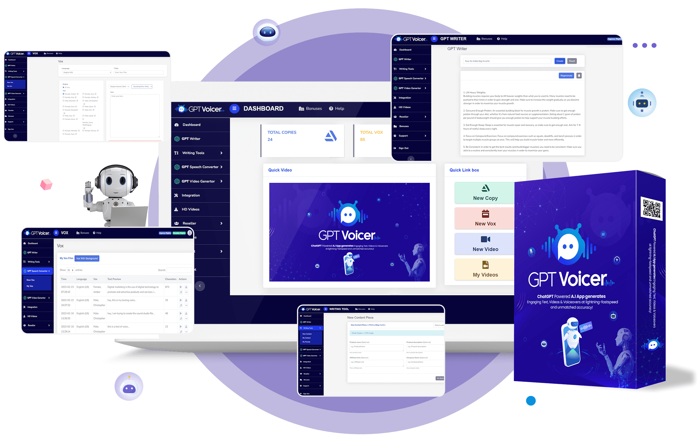 GPTVoicer - AI content writer and text-to-speech app