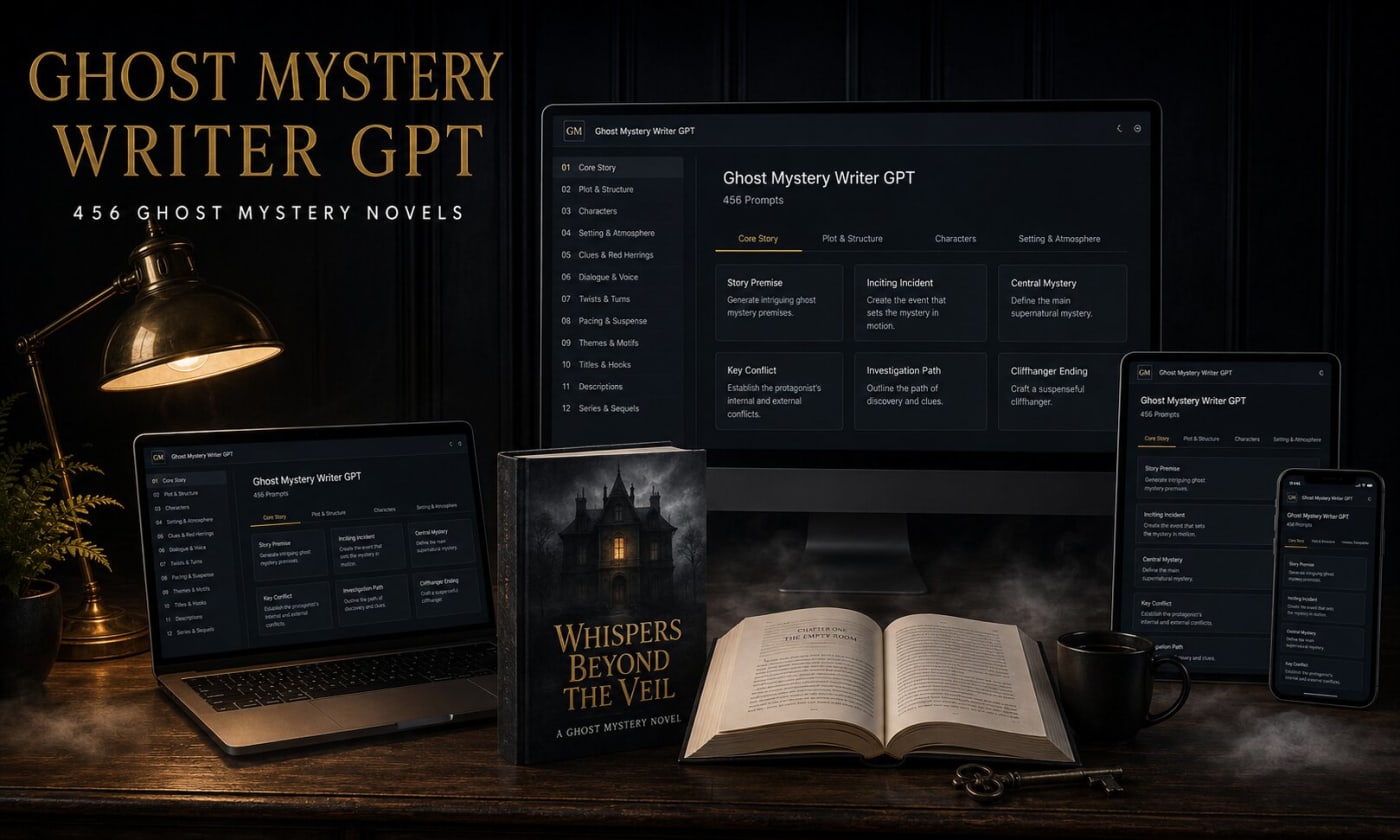 Ghost Mystery Writer GPT — 456 finished ghost mystery novels