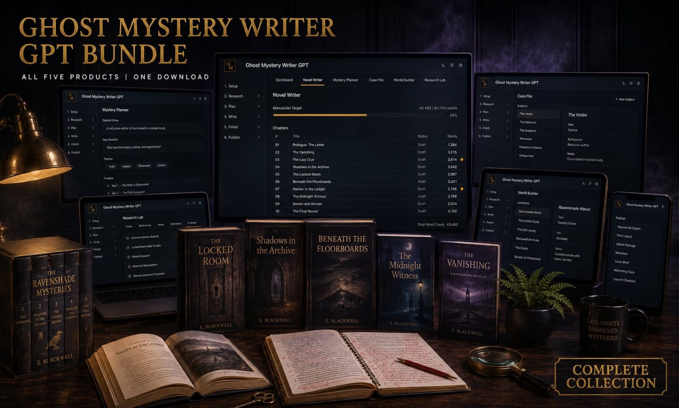 Ghost Mystery Writer GPT Bundle
